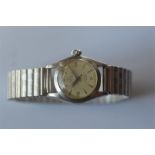 A lady's Tudor Oyster Date wristwatch in stainless steel. Est. £50 - £60.