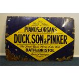 A Duck, Son & Pinker music shop sign. Est. £30 - £