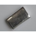 A George III rectangular snuff box of plain oblong