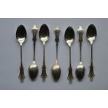 An unusual set of seven coffee spoons. Sheffield 1