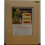 A Winchester Shell advertising poster. Est. £20 -