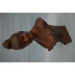 A large heavy good quality bust of a Lady signed V