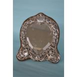 A large heart shaped dressing table mirror heavily