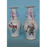 A good pair of Chinese decorative vases decorated