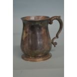 An early Georgian half pint mug. London 1785 by JG