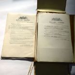 Brigade Orders: 123rd (Tyneside Scottish) Brigade 1915-1916.  Two sets of original printed and typed