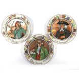 Three Royal Doulton Seriesware plates consisting 'The Parson', 'The Squire' and 'The Falconer', d.