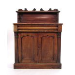 A Victorian mahogany chiffonier with mou