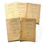 Second World War: War Office Military Training Pamphlets.  Operations, Military Training.  Copies of