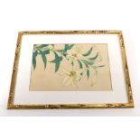 A group of six Japanese botanical screen prints, 35 x 23 cm CONDITION REPORT: Some discolouration