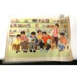 A group of five 1960's Chinese propaganda posters, each 53 x 75 cm CONDITION REPORT: Typical tears