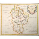 Morden. R.: Bedfordshire, engraved map, outlined in colour, 34 x 42 cm CONDITION REPORT: Typical