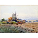 ...Fairweather (19th/20th century),
'Fishbourne Mill',
signed,
watercolour,
25 x 35 cm and another