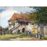 Martin Taylor (b. 1954),
'La Maison de me Dumas',
signed.
watercolour,
26 x 36 cm CONDITION