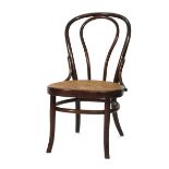 An early 20th century bentwood chair in the manner of Thonet, stamped J & J Kohn CONDITION REPORT: