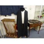 An Ede & Ravenscroft university gown and