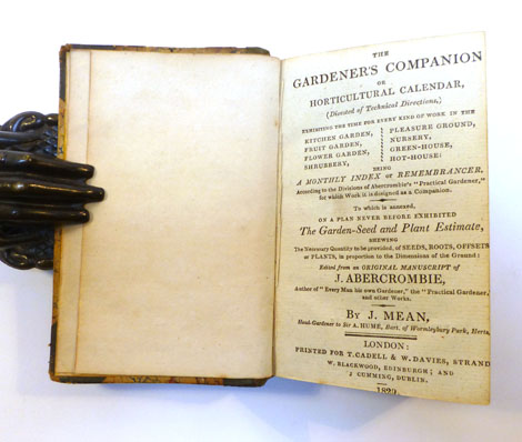 Abercrombie J. : the Gardener's Companion or Horticultural Calendar, 1820. Bound with : The