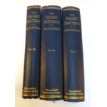 Blavatsky H. : The Secret Doctrine, 1918. Third rev. ed. 3 Vols. Royal 8vo. Original blue cloth.