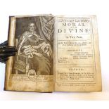 Hale M. : Contemplations Moral and Divine, Parts I & II, 1695. 3rd.Ed. Small 8vo with contemp.