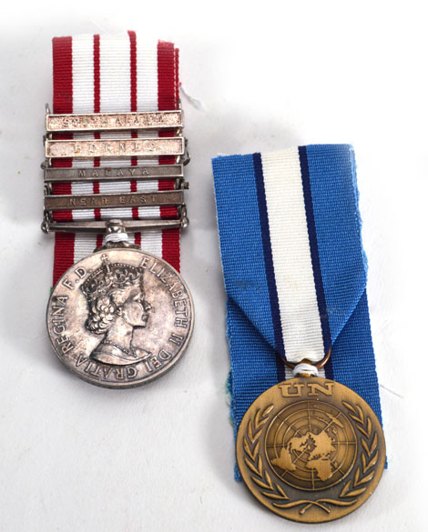 An Elizabeth II General Service Medal awarded to P/J. 938262 C. Tripp. ORD. R.N. (Ordinary Seaman,