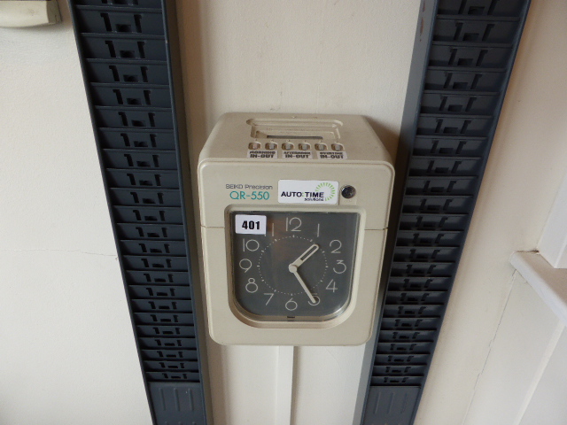Seiko Precision QR-550 time recording clock