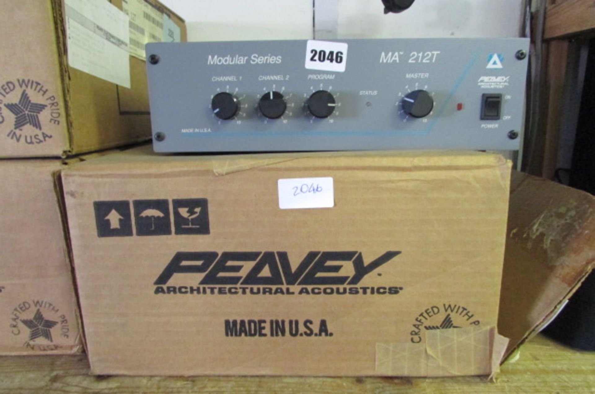 117  2 Peavey MA212T mixer amplifiers