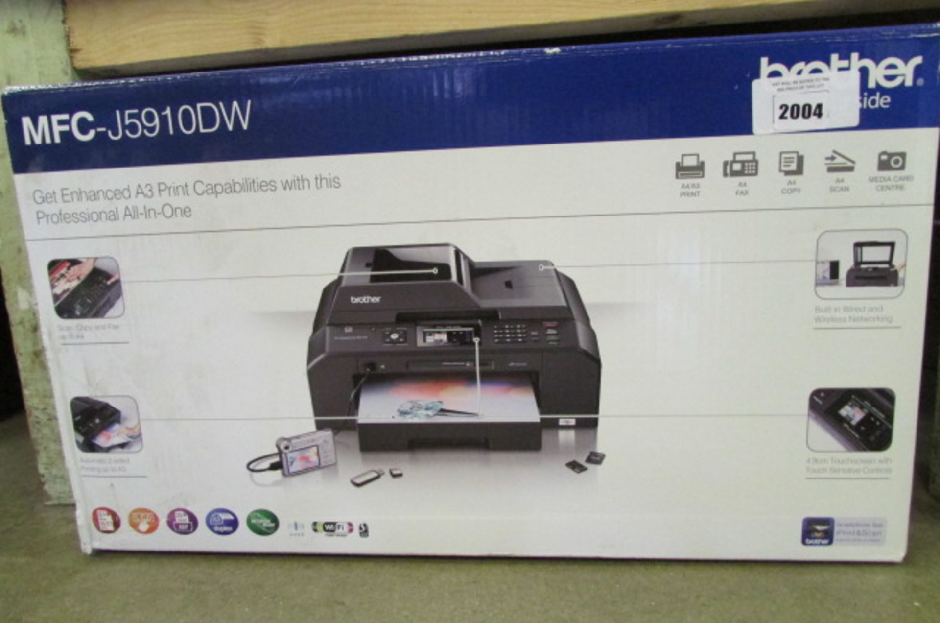 Brother MFC-J5910 wireless A3 format all in one printer in box