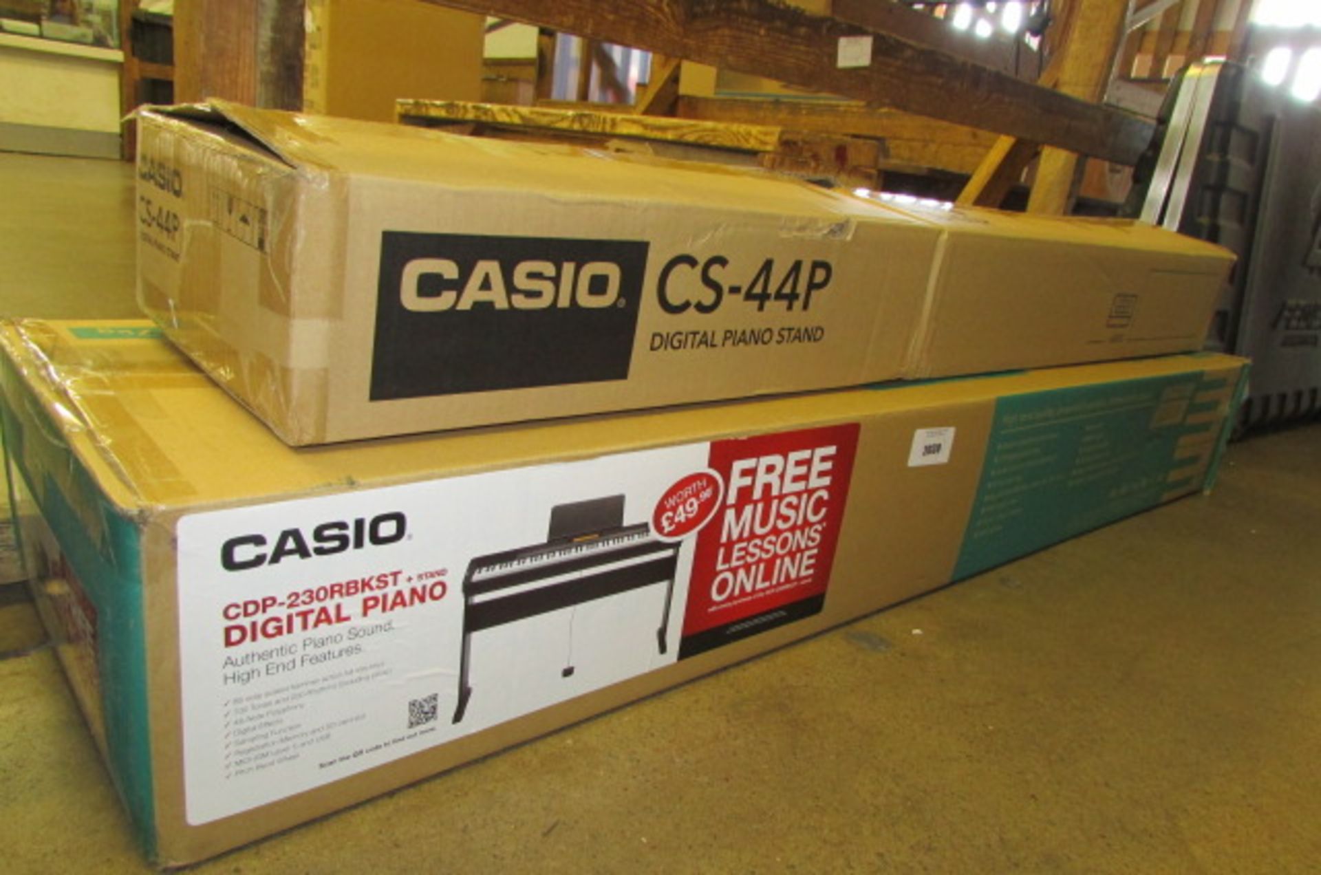 Casio CDP-230 digital piano with stand in 2 boxes