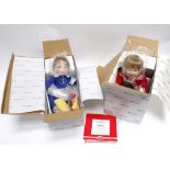 A group of seven McDonalds McMemories collectable dolls, each boxed