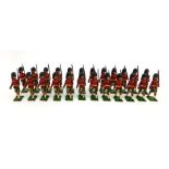 A set of twenty four Jo Hill Co. figures modelled as Gordon Highlanders at the slope wearing black