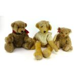 A Romsey Bear Company collector's bear 'Joshua', h. 38 cm and two further collector's bears