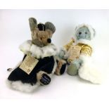 A Hermann collector's bear 'Mouse King', beige mohair, h. 42 cm, Ltd. Ed. 332/500 and another