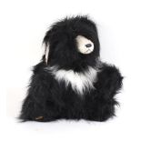 A Merrythought collector's bear 'Sloth Bear', black and white mohair, h. 60 cm, Ltd. Ed. 112/250