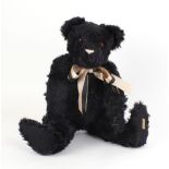 A Merrythought collector's bear 'Alpha Farnell Replica', black mohair, h. 60 cm, Ltd. Ed. 126/250