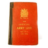 1913, Army Lists published by the HMSO, 4 Quarterly Volumes.
 CONDITION REPORT: This Lot is part