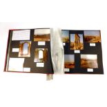 Two large albums featuring colour photographs taken during a vacation in Jordan and Israel featuring