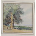 C.. R.. Waters (20th century),
St Gyles-Wordsworth's Tomb,
signed,
watercolour,
21 x 27 cm and