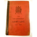 1916, Army Lists published by the HMSO,  11 Quarterly & Monthly Volumes.
 CONDITION REPORT: This Lot