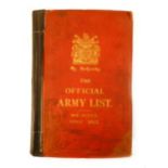 WORLD WAR I : ARMY LIST VOLUMES, QUARTERLY & MONTHLY. (Inc. 1912/13/19 ).