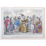 'Mr Jorrocks's Bath'
hand coloured engraving,
13 x 17.5 cm and four others, a set (4) CONDITION