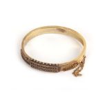 A 15ct yellow gold bracelet of Etruscan design, 15.