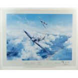 After Robert Taylor,
'Spitfire',
signed by Group Captain Sir Douglas Bader and double signed and