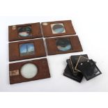 A large group of 'Scioptiocon' photographic glass slides including a Chinese Mandarin,