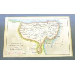 I Dower for Moules English Counties, 
a map of the Isle of Thanet,
coloured engraving,
21.5 x 27 cm,