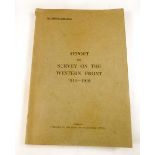 Report on Survey on the Western Front, 1914 - 1918. Geographical Section, General Staff, War Office,