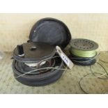 A Hardy Perfect 3 5/8th" trout fly reel with spare spool and a black vinyl case CONDITION REPORT: