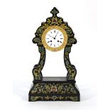 A 19th century-style bracket clock,