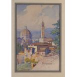 Rudolf Hellwag (1867-1942),
'Firenze',
signed and inscribed,
watercolour,
27 x 17 cm CONDITION