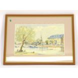 John Farquharson (20th century),
A view of Bedford bridge,
signed,
watercolour,
32 x 48 cm CONDITION