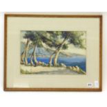 Michele Gianni (Italian, 19th/20th Century),
A Mediterranean seascape,
signed,
watercolour,
27 x